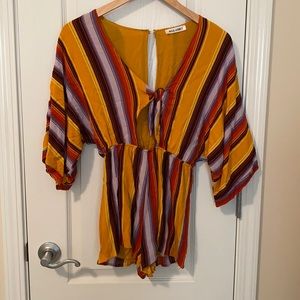 Multi-colored romper